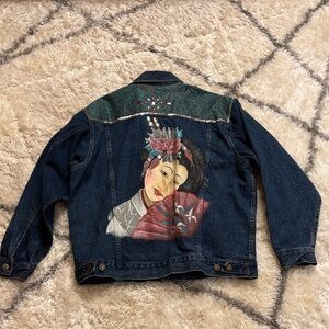 STEFANO jean jacket – Bedazzled and Oriental design!